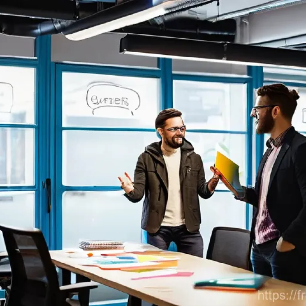 혁신경영컨설팅 클라이언트 유형별 접근법 - **Prompt for Start-up Agility and Open Innovation:**
"A vibrant, diverse team of young professio...