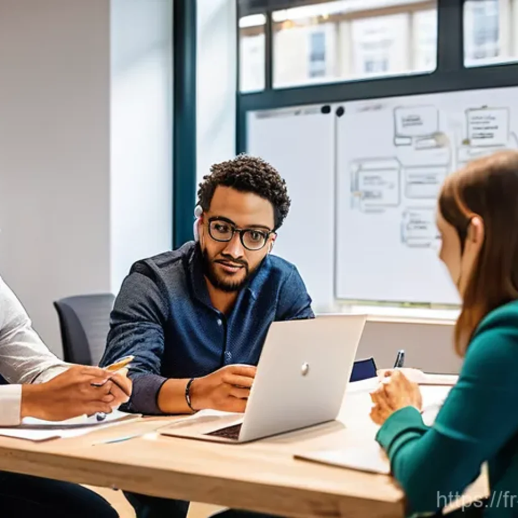 혁신경영 이론의 실무 적용 방법 - **Prompt 1: Agile Innovation Hub in Paris**
A diverse team of professionals, including men and w...