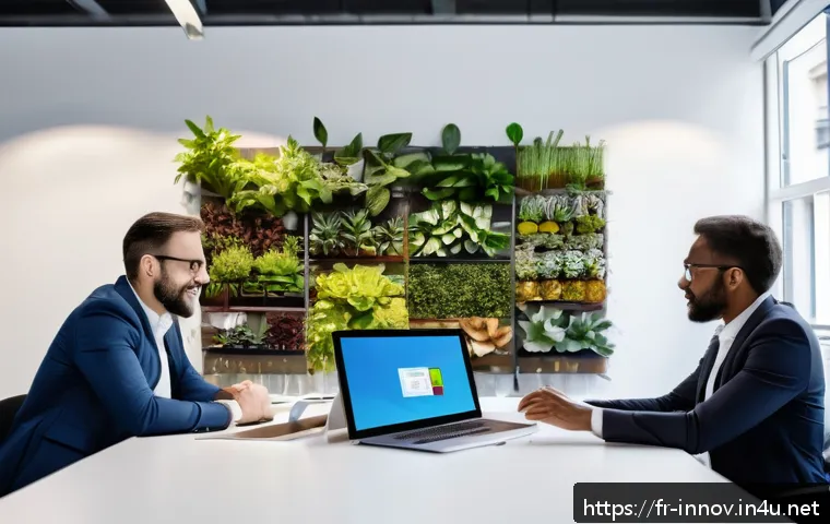 혁신경영컨설턴트 필수 도서 추천 - A modern office scene in Paris with a diverse team of professionals collaborating around a large dig...